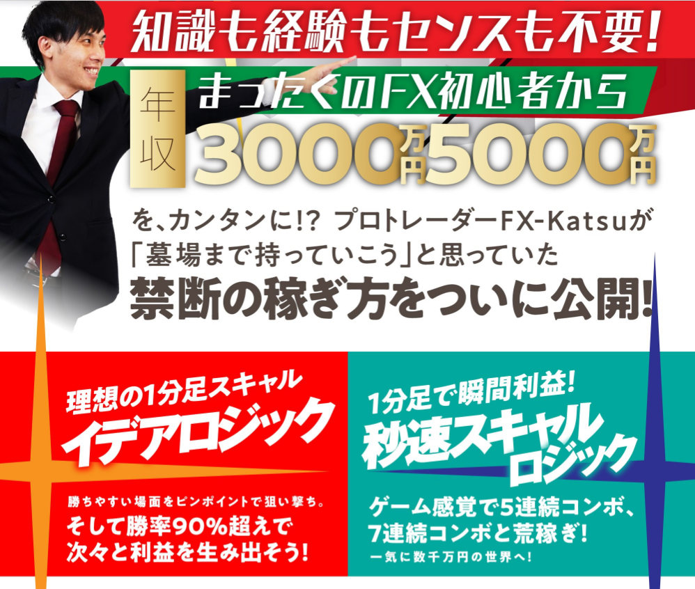 超秒速スキャルＦＸ・成功のイデア」の検証・レビュー！クロスグループのFX-Katsuさんが公開